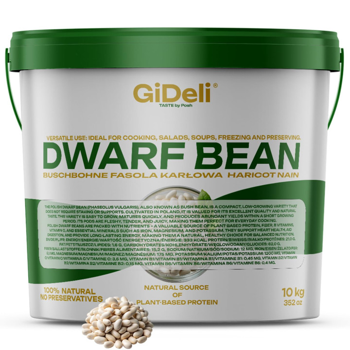 Weiße Buschbohnen 10kg - Weiße Bohnen Vegan Protein | GiDeli