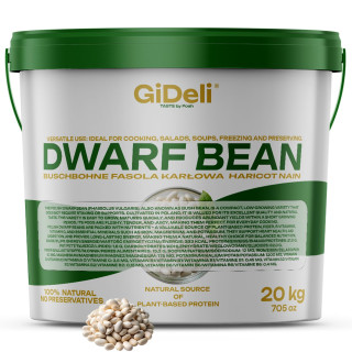 Weiße Buschbohnen 20kg - Weiße Bohnen Vegan Protein | GiDeli