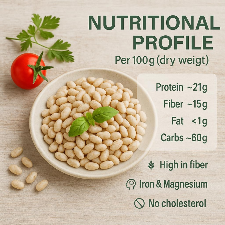 Weiße Buschbohnen 3kg - Weiße Bohnen Vegan Protein | GiDeli