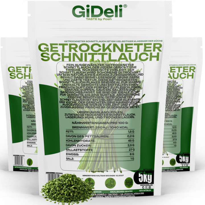 Schnittlauch 15kg - Getrocknet Küchenkräuter Suppen | GiDeli