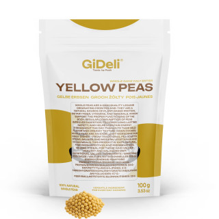Gelbe Erbsen 100g - Ganze Ungeschält Vegan Protein | GiDeli
