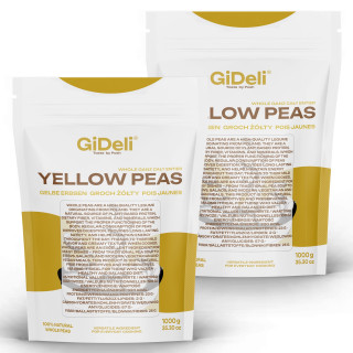 Gelbe Erbsen 2kg - Ganze Ungeschält Vegan Protein | GiDeli