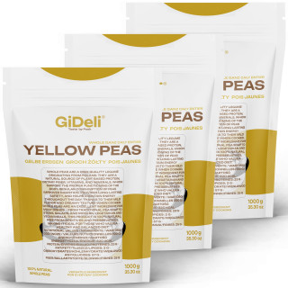 Gelbe Erbsen 3kg - Ganze Ungeschält Vegan Protein | GiDeli