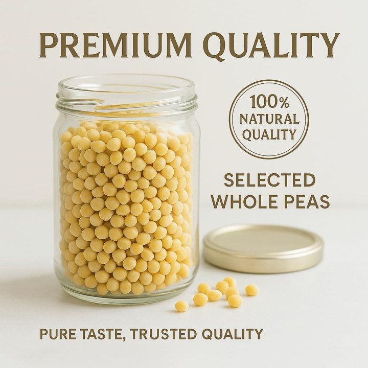 Gelbe Erbsen 2kg - Ganze Ungeschält Vegan Protein | GiDeli