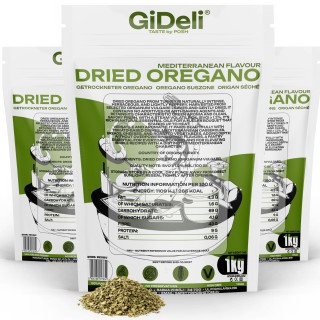 Oregano 3kg - Getrocknet Blätter Natur Vegan Pizza | GiDeli