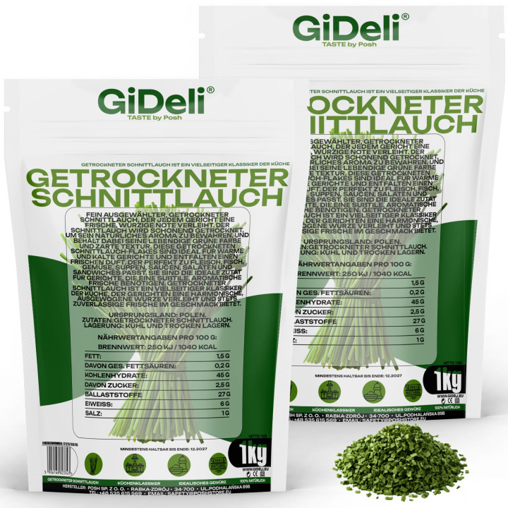 Schnittlauch 2kg - Getrocknet Küchenkräuter Suppen | GiDeli