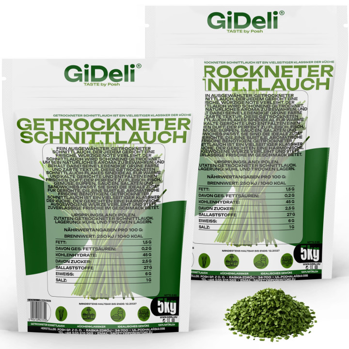 Schnittlauch 10kg - Getrocknet Küchenkräuter Suppen | GiDeli