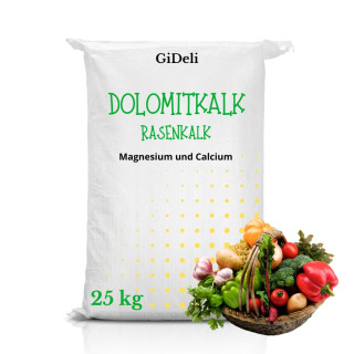 Dolomitkalk 25kg - Rasenkalk Moosentferner | GiDeli