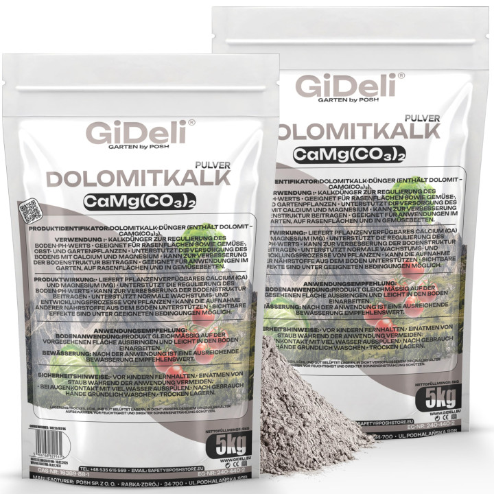 Dolomitkalk 10kg - Rasenkalk Moosentferner | GiDeli
