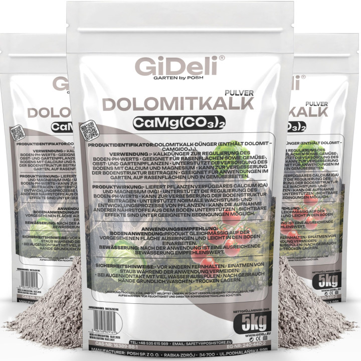 Dolomitkalk 15kg - Rasenkalk Moosentferner | GiDeli