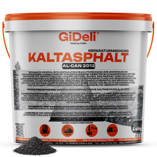 Kaltasphalt 25kg - Bitumen Reparatur Schlagloch | GiDeli