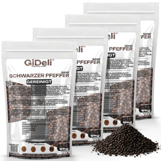 Schwarzer Pfeffer 20kg - Ganz Pfefferkörner Gewürz | GiDeli