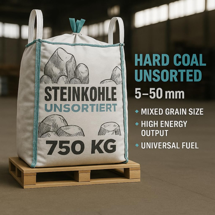 Steinkohle 750kg - Anthrazitkohle 5-50mm Hoher | GiDeli