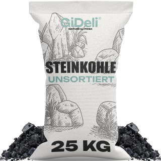 Steinkohle 25kg - Anthrazitkohle 5-50mm Hoher | GiDeli