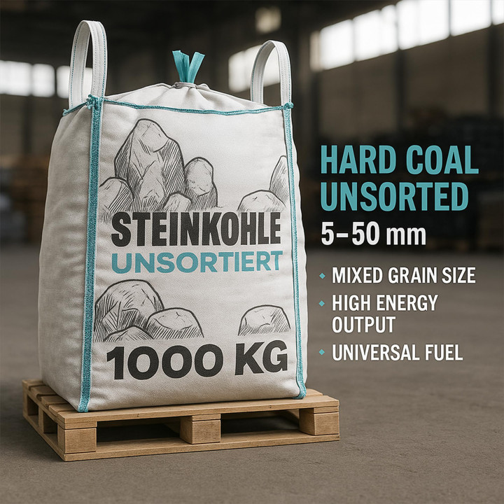 Steinkohle 1000kg - Anthrazitkohle 5-50mm Hoher | GiDeli