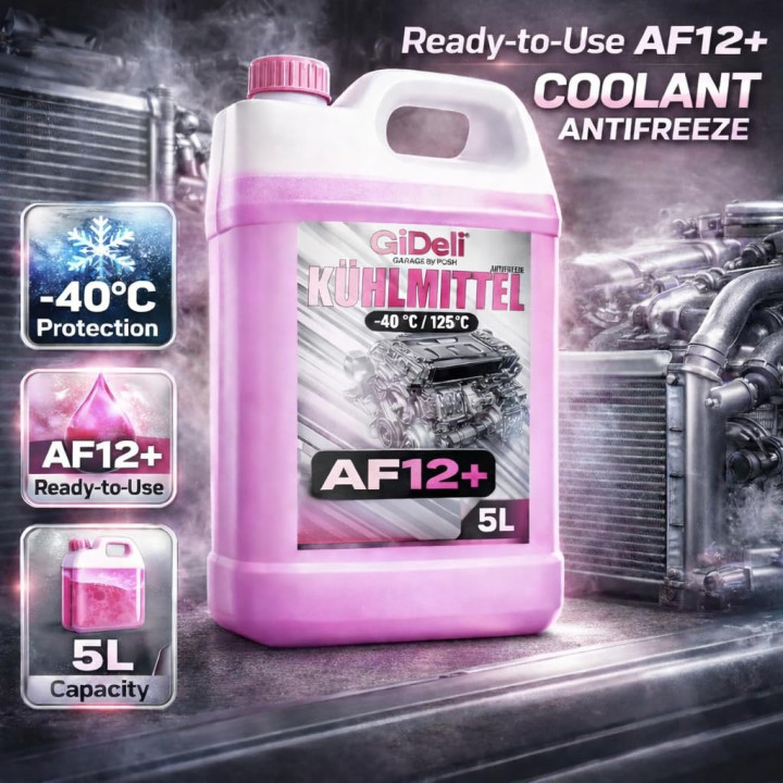 Kühlerfrostschutz Rot 10L - AF12+ Kühlmittel -40°C | GiDeli