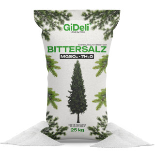 Bittersalz 25kg - Magnesiumsulfat Koniferen Hecken | GiDeli