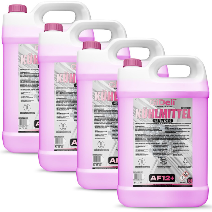 Kühlerfrostschutz Rot 20L - AF12+ Kühlmittel -40°C | GiDeli