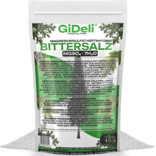 Bittersalz 1kg - Magnesiumsulfat Koniferen Hecken | GiDeli