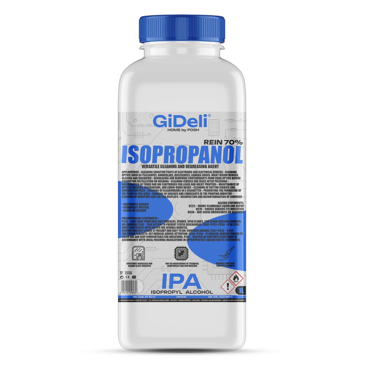 Isopropanol 1L 70% - Reiniger für Bildschirme | GiDeli