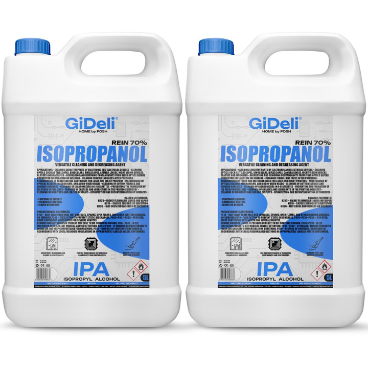 Isopropanol 10L 70% - Reiniger für Bildschirme | GiDeli