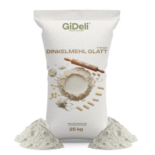 Dinkelmehl Typ 630 25kg - Fein Hell Brot Backen | GiDeli