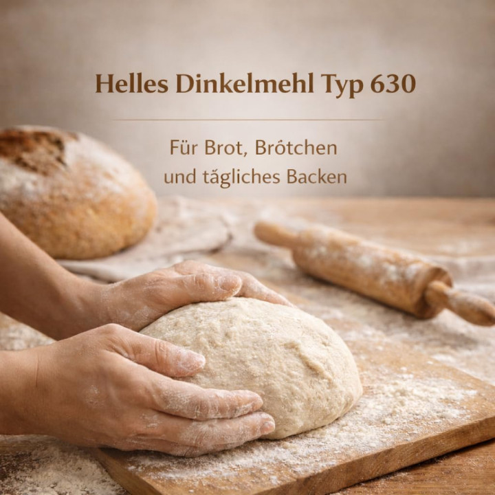 Dinkelmehl Typ 630 25kg - Fein Hell Brot Backen | GiDeli