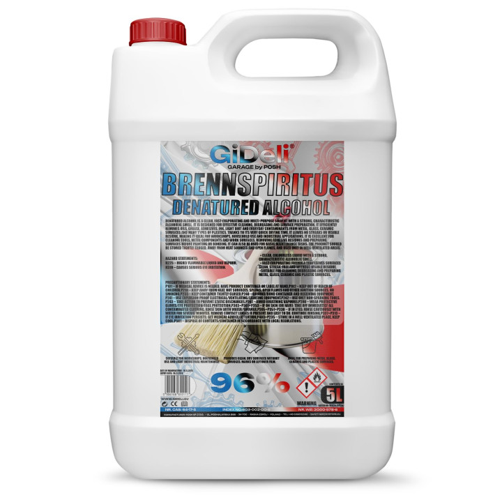Brennspiritus Farblos 5L - Reiniger Entfetter | GiDeli
