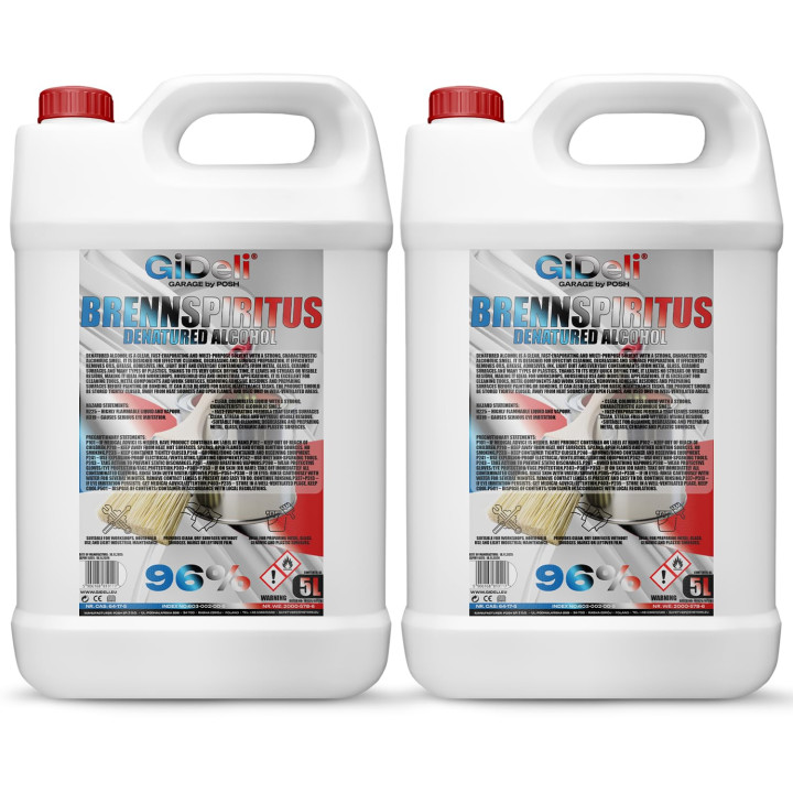 Brennspiritus Farblos 10L - Reiniger Entfetter | GiDeli