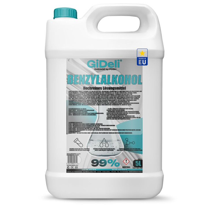 Benzylalkohol 99,9% 5L - Reiniger Lösungsmittel | GiDeli
