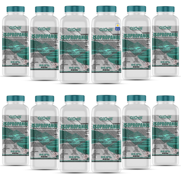 Isopropanol 12L - Technisch 99,9% IPA Reiniger & | GiDeli