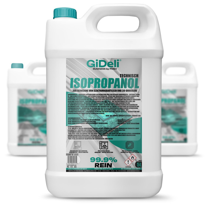 Isopropanol 15L - Technisch 99,9% IPA Reiniger & | GiDeli