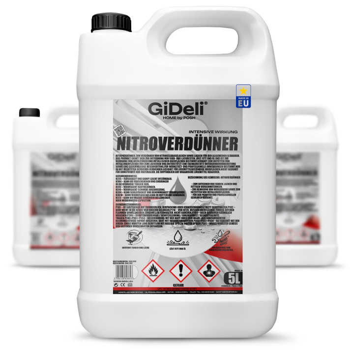 Nitroverdünnung 15L - Universalverdünnung Lack | GiDeli
