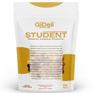 Studentenfutter 5kg - Nuss-Frucht-Mix ungesalzen | GiDeli