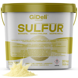 Schwefelpulver 20kg 99,9% Fein Anorganisch Bodenpflege Pflanzen Kosmetik GiDeli
