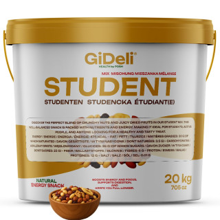 Studentenfutter 20kg - Nuss-Frucht-Mix ungesalzen | GiDeli
