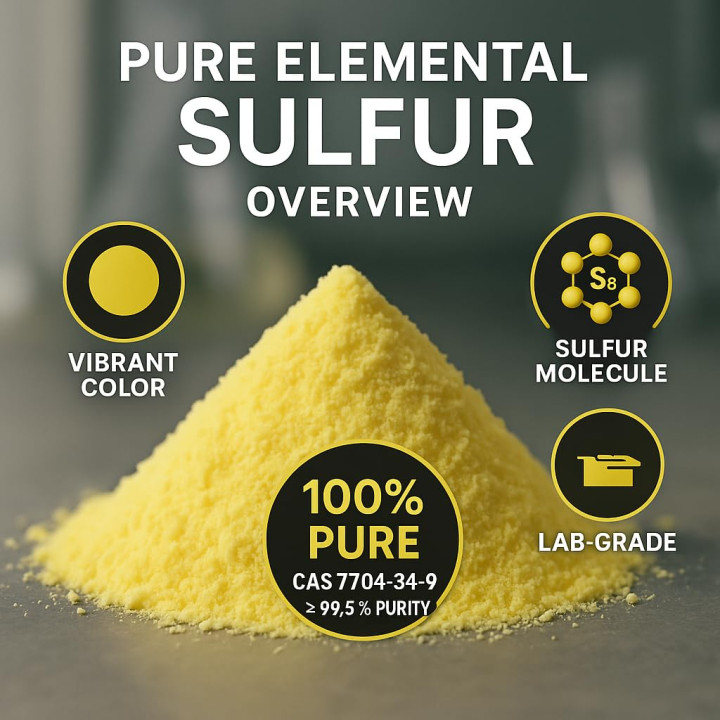Schwefelpulver 20kg 99,9% - Fein Anorganisch | GiDeli