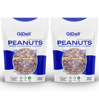 Erdnüsse 2kg - Geröstet Ungesalzen Ohne Öl | GiDeli