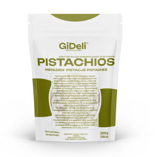Pistazien 200g - Geröstet Gesalzen mit Schale Vegan | GiDeli