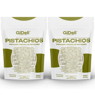 Pistazien 2kg - Geröstet Gesalzen mit Schale Vegan | GiDeli
