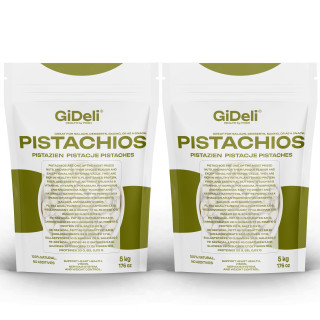 Pistazien 10kg - Geröstet Gesalzen mit Schale Vegan | GiDeli