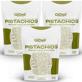 Pistazien 3kg - Geröstet Gesalzen mit Schale Vegan | GiDeli