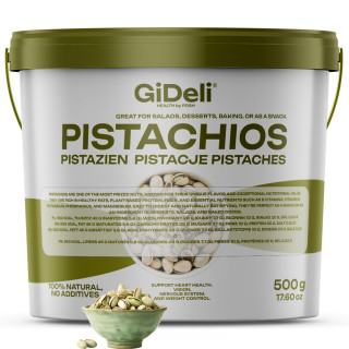 Pistazien 500g - Geröstet Gesalzen mit Schale Vegan | GiDeli