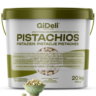 Pistazien 20kg - Geröstet Gesalzen mit Schale Vegan | GiDeli