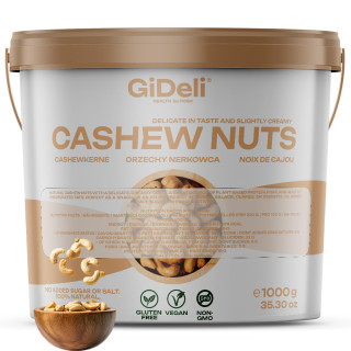 Cashewkerne 1kg - Ganze Kerne Ungesalzen | GiDeli
