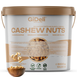 Cashewkerne 3kg Ganze Kerne Ungesalzen Naturbelassen Vegan Proteinreich GiDeli