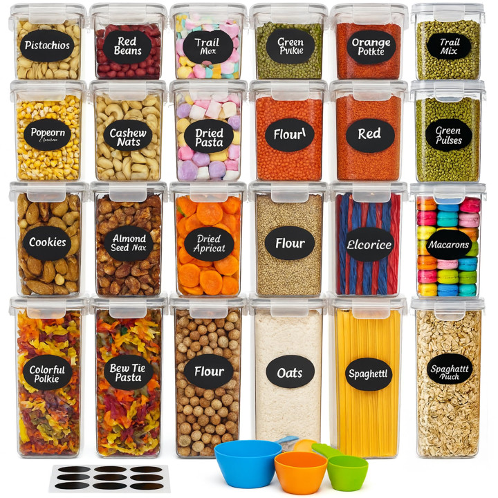 Vorratsdosen Set 24 - -teilig Luftdicht BPA-frei | GiDeli