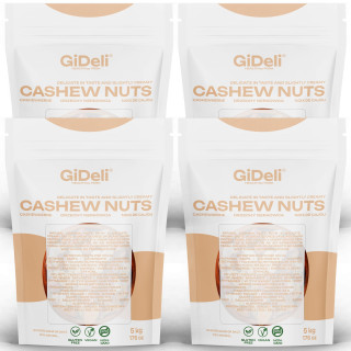 Cashewkerne 20kg - Ganze Kerne Ungesalzen | GiDeli