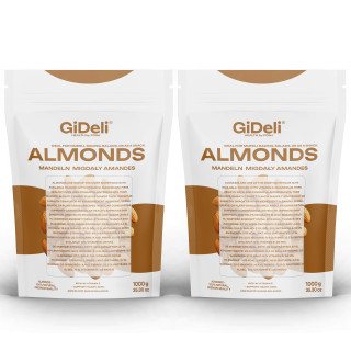 Mandeln 2kg - Naturbelassen Ungesalzen Rohkost | GiDeli