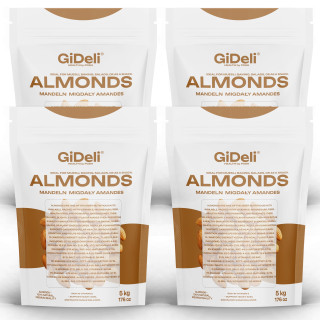Mandeln 20kg - Naturbelassen Ungesalzen Rohkost | GiDeli